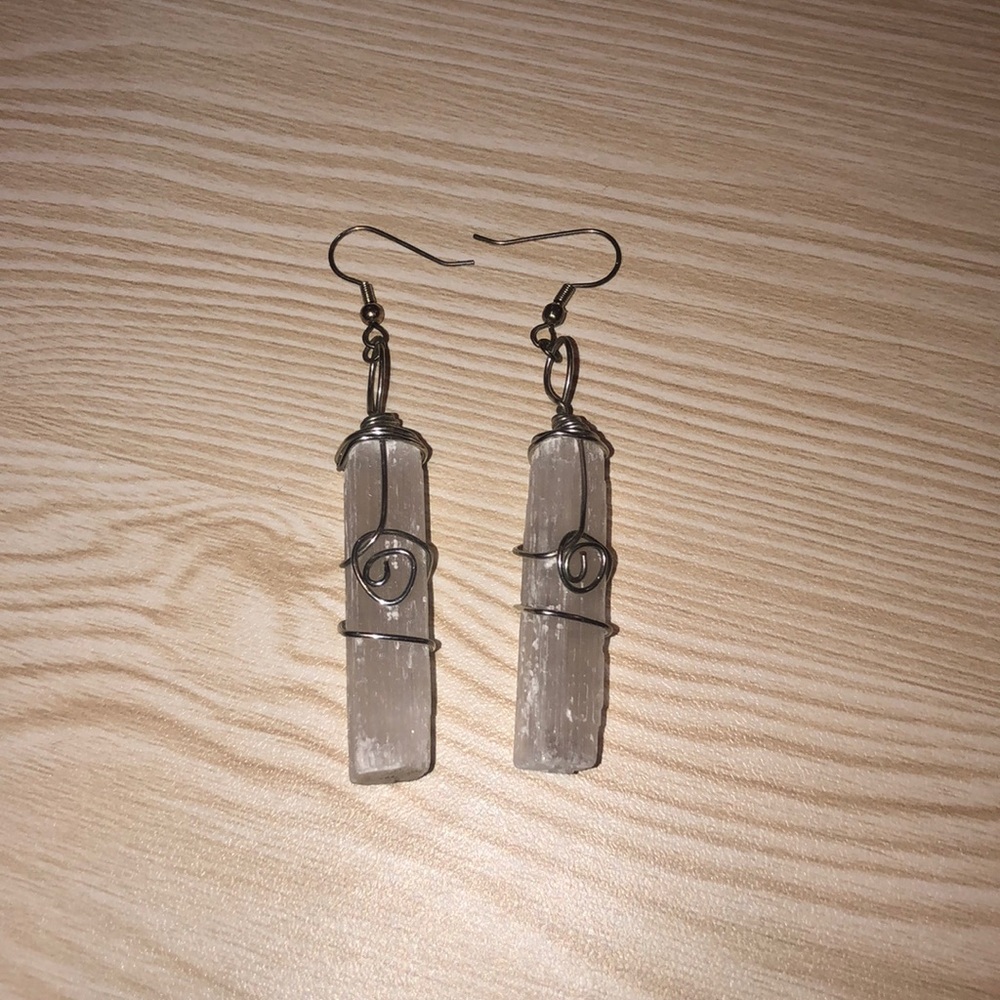 Iridescent Handcrafted Drop Earrings